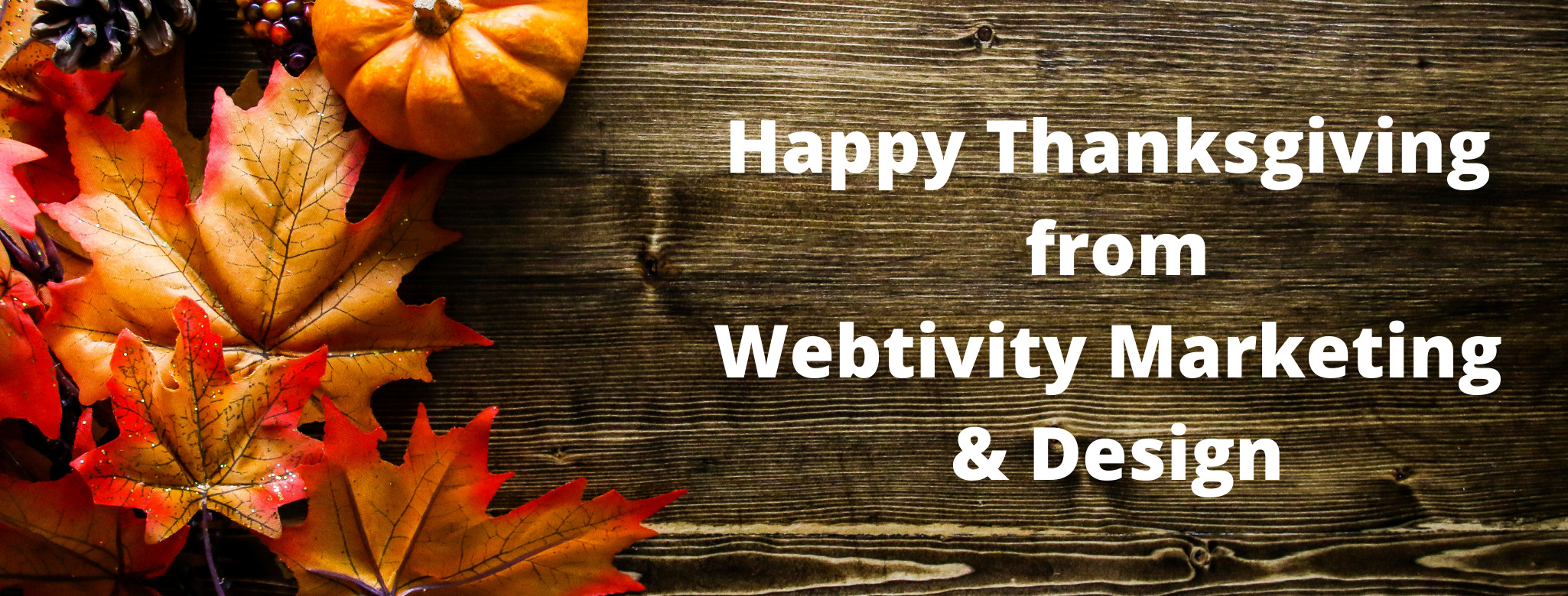 Happy Thanksgiving from Webtivity Marketing